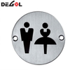 Letrero de puerta masculino y femenino