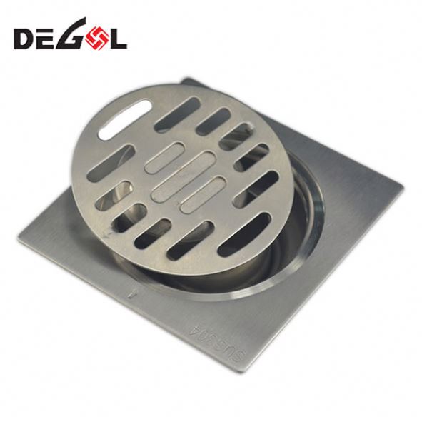 Tirador de puerta con pasador Rejilla de drenaje de piso de acero inoxidable negro Rejilla