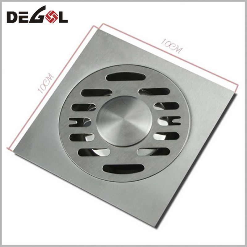 Tirador de puerta con tubo Ducha Cuadrado Baño Drenaje Cubierta del piso