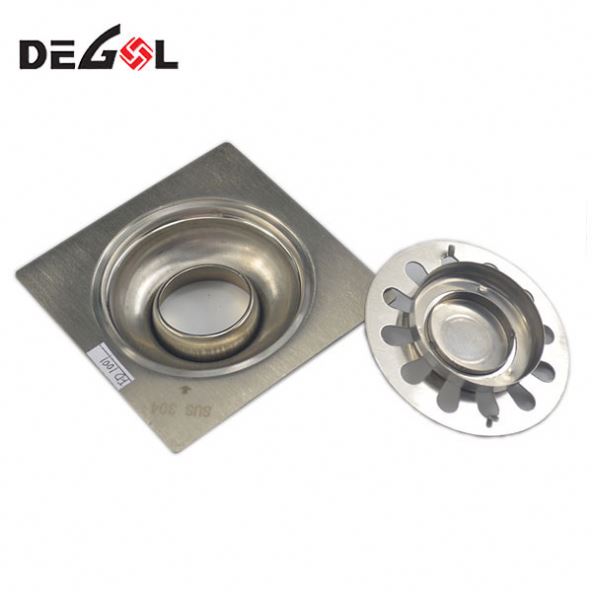 Tirador de puerta con tubo Ducha Cuadrado Baño Drenaje Cubierta del piso