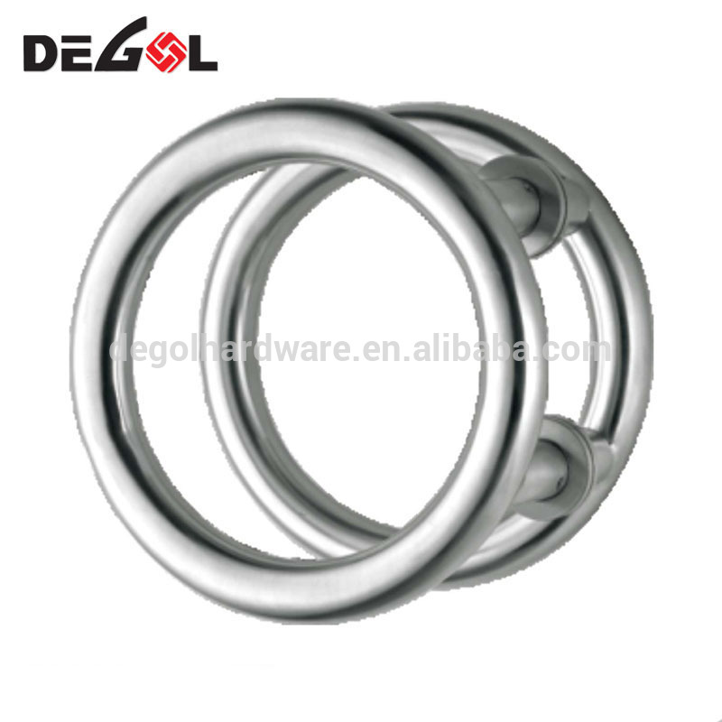 Tirador de puerta moderno de hierro forjado de acero inoxidable 304 para puerta de vidrio