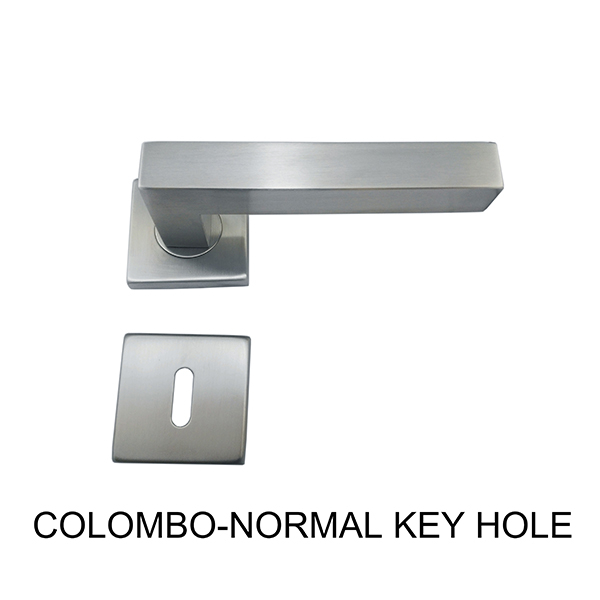 Venta al por mayor de China Último doble cara a prueba de fuego redondo zamak puerta manija puerta hardware