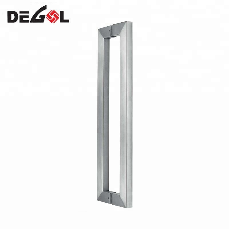 Tirador de puerta de acero inoxidable de estilo barato de estilo ameciano para puerta comercial