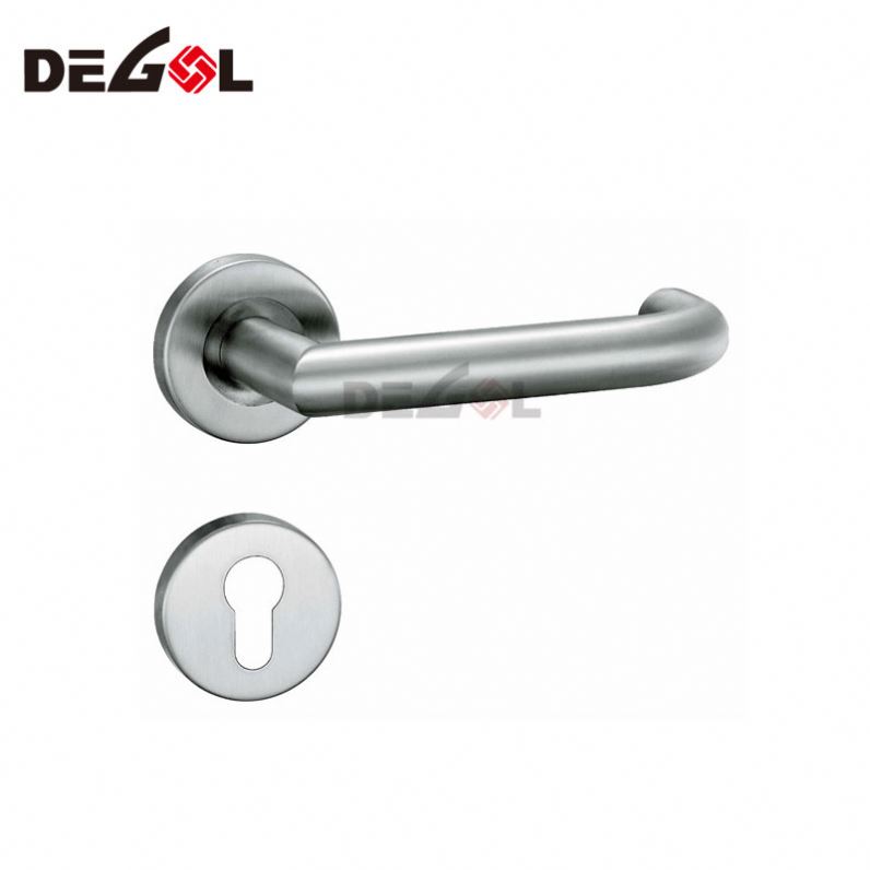 China fabricante de acero inoxidable barato hotel apartamento puerta cromada maneja cerraduras
