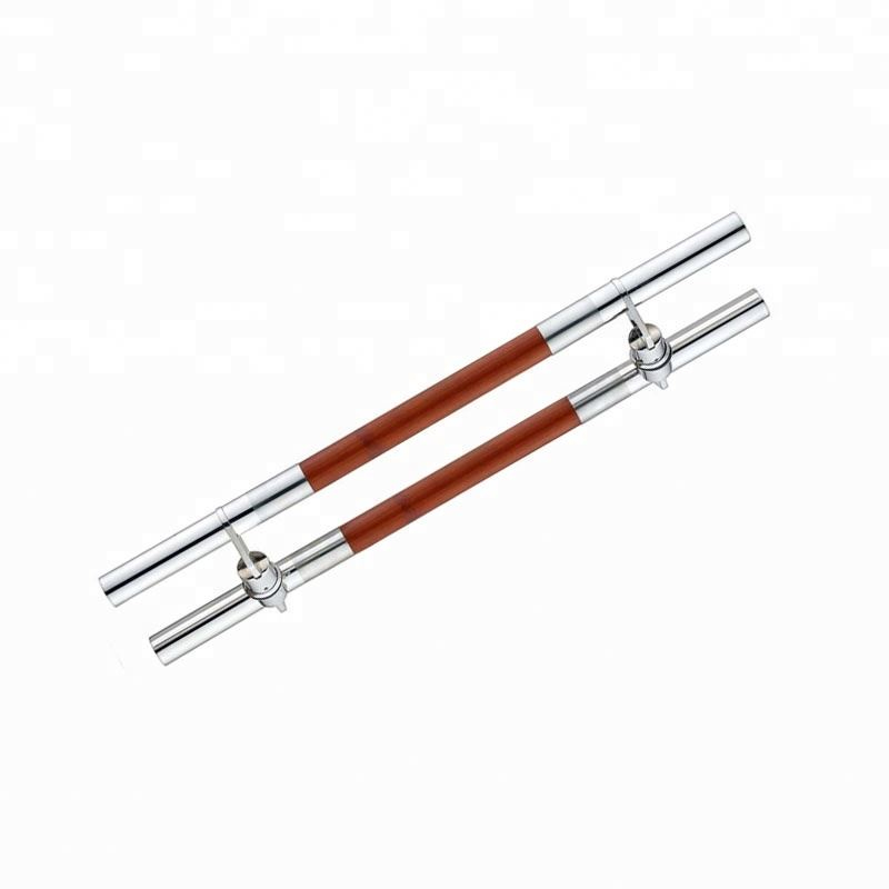 Tirador de puerta de cristal de acero inoxidable satinado vendedor caliente