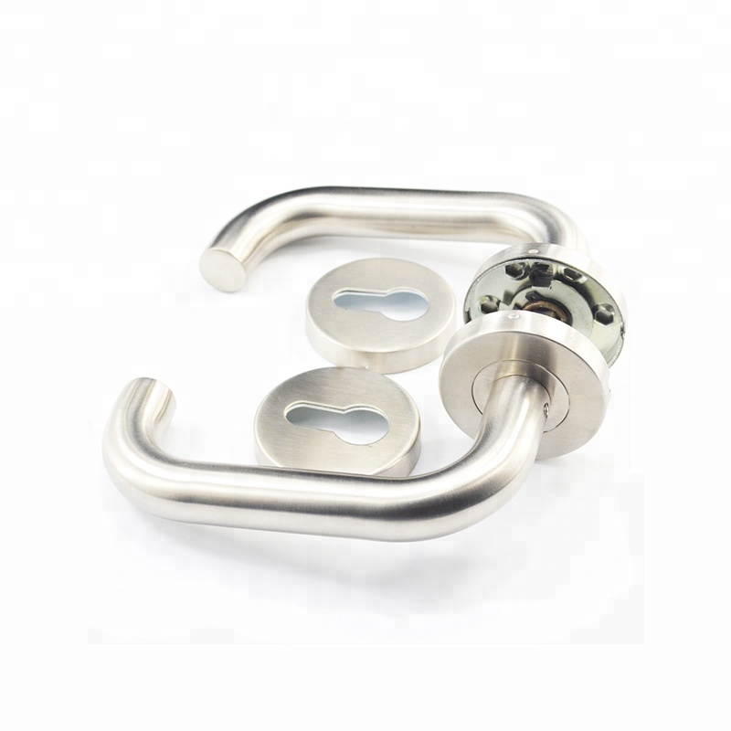 Tirador de puerta de acero inoxidable de estilo clásico europeo para puerta de apartamento