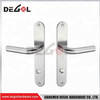 Manija de puerta cromada tipo palanca sólida de acero inoxidable, fabricante de China