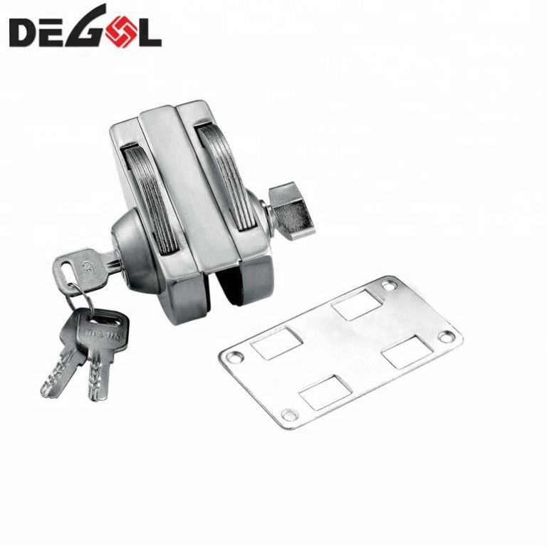 Cerradura de la puerta de vidrio de acero inoxidable