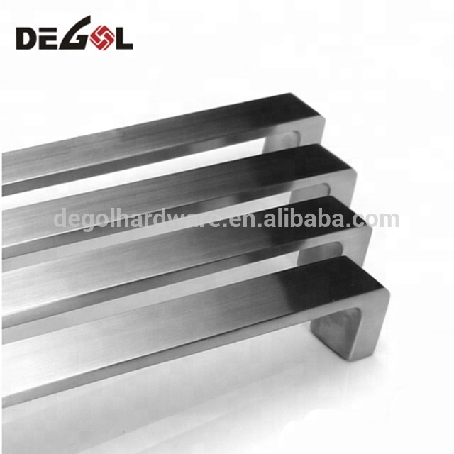 Manija de gabinete de diseño de pavo de acero inoxidable para aparadores