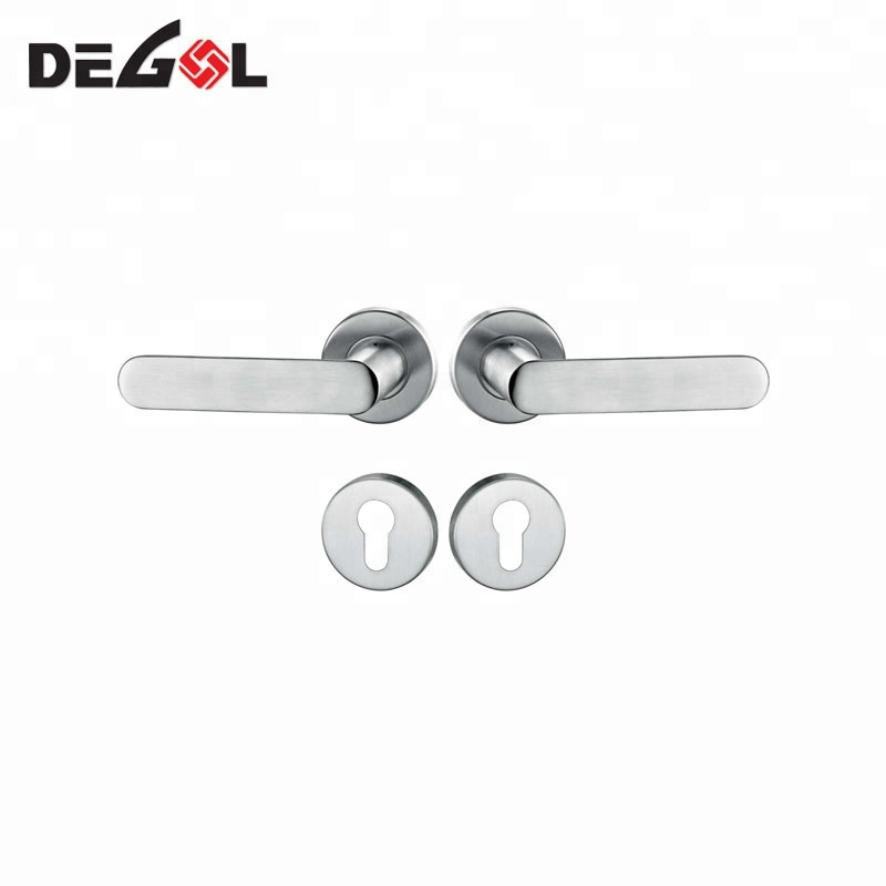 Manija de palanca de fundición sólida resistente principal rústica principal al por mayor del acero inoxidable con la roseta