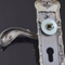 Tirador de puerta barato con cerradura de cilindro de latón completo