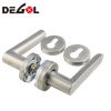 Cerradura de manija de puerta de acero inoxidable 304 y 201, manija de palanca de puerta moderna, cerraduras de manija de puerta europeas