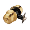 BDL1069 Cerradura de puerta simulada con perilla redonda de color dorado 
