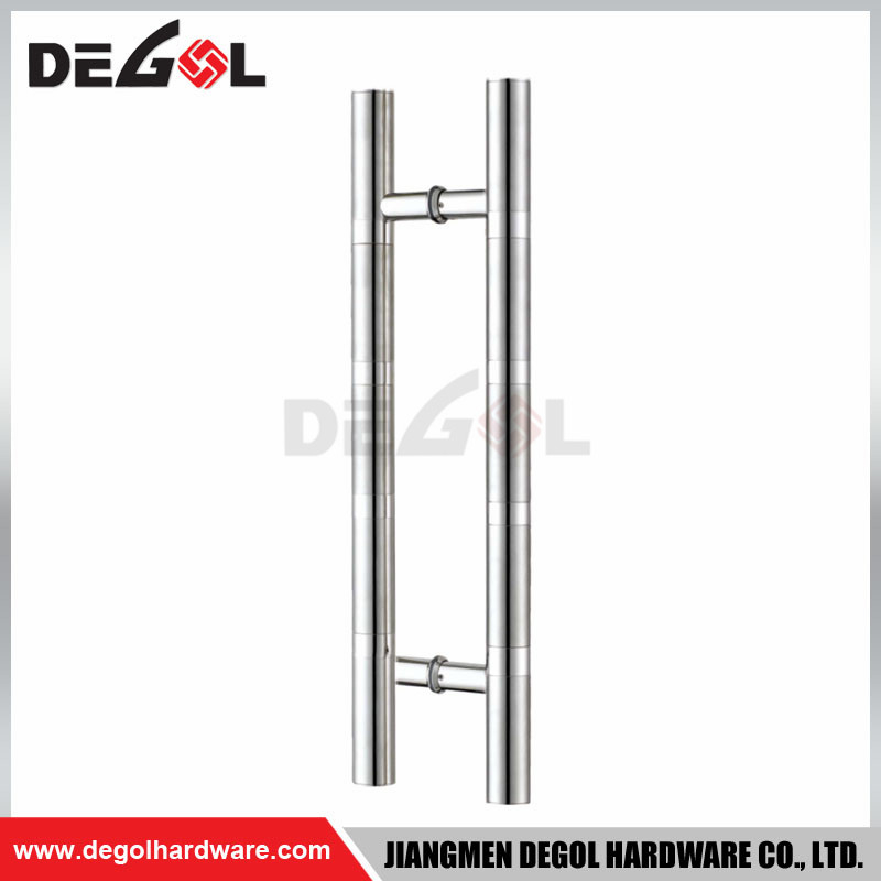 Tirador de puerta moderno de hierro forjado de acero inoxidable 304 para puerta de vidrio.