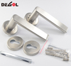 Manija de puerta sólida resistente de acero inoxidable, interior, barata, de alta calidad, palanca ss, jiangmen