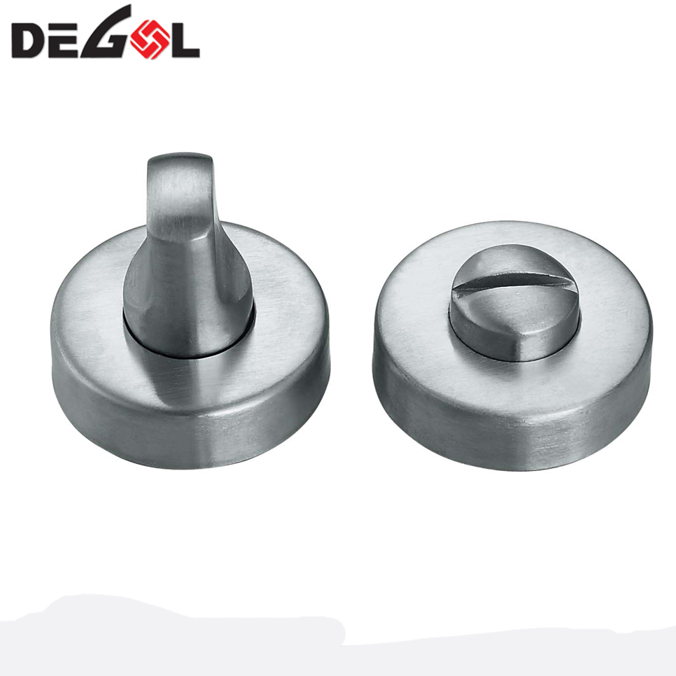 Cerradura de puerta de partición de inodoro con giro de pulgar de baño de acero inoxidable TT1001