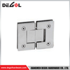 YC102 Bisagras de puerta de vidrio Cromo satinado Negro