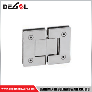 YC102 Bisagras de puerta de vidrio Cromo satinado Negro