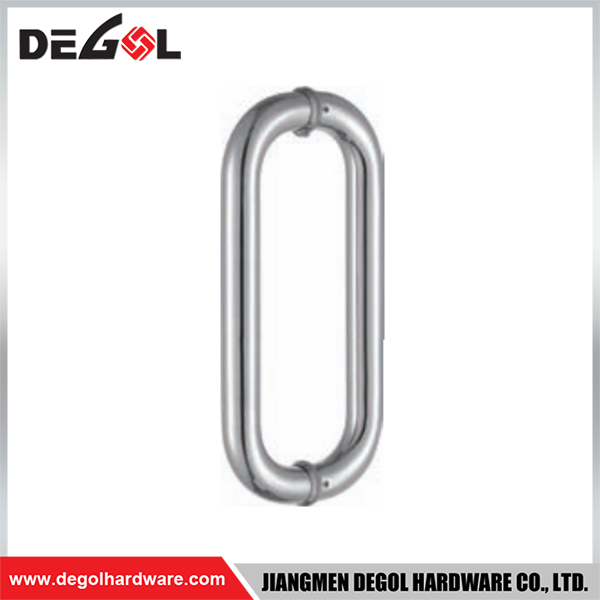 YE101 Herraje para puerta de cristal cromado satinado negro