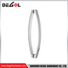 YE107 Herraje para puerta de cristal cromado satinado negro