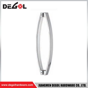 YE107 Herraje para puerta de cristal cromado satinado negro