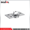 YE218 Herraje para puerta de cristal cromado satinado negro