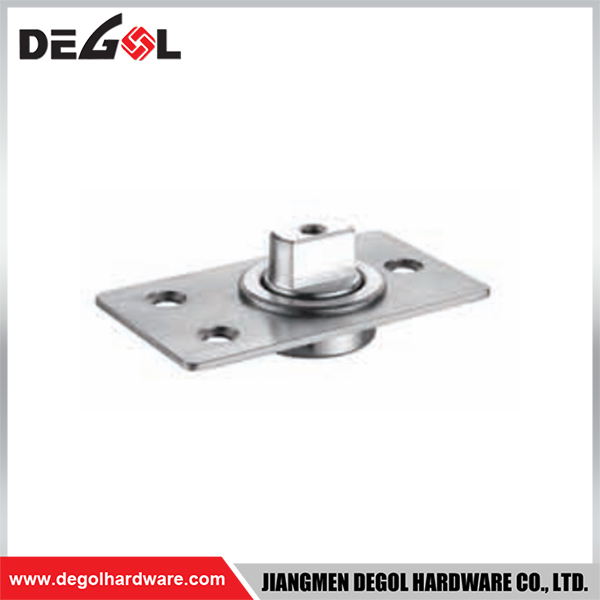 YE218 Herraje para puerta de cristal cromado satinado negro
