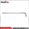 YC418 Bisagras de vidrio Cromo satinado Negro
