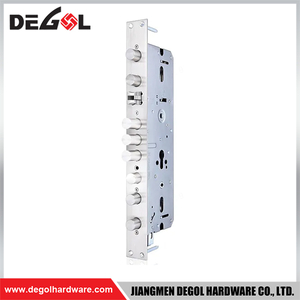 CC2085mm；CC4085mm Cuerpo de cerradura multiperno de acero inoxidable plateado con gancho fabricado en China