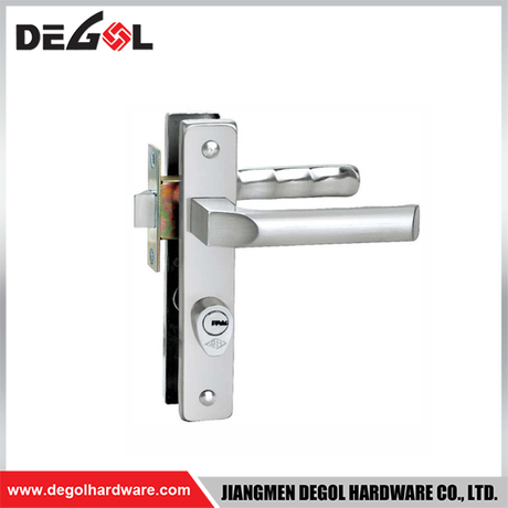 SL1021 Cerradura de puerta corredera de aluminio, moderna y lujosa, estrecha, de 85 mm, con contraseña, impermeable, para exteriores, con aplicación TTlock, doble puerta 