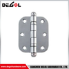 Bisagras de puerta de esquina redondeada de hierro plateado de 4*3 pulgadas fabricadas en China