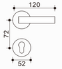 Tirador de puerta noble de zinc y aluminio, artesanía fina, mejora tu interior