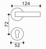 Tirador de puerta elegante de zinc y aluminio, acabado cromado moderno, disponible al por mayor