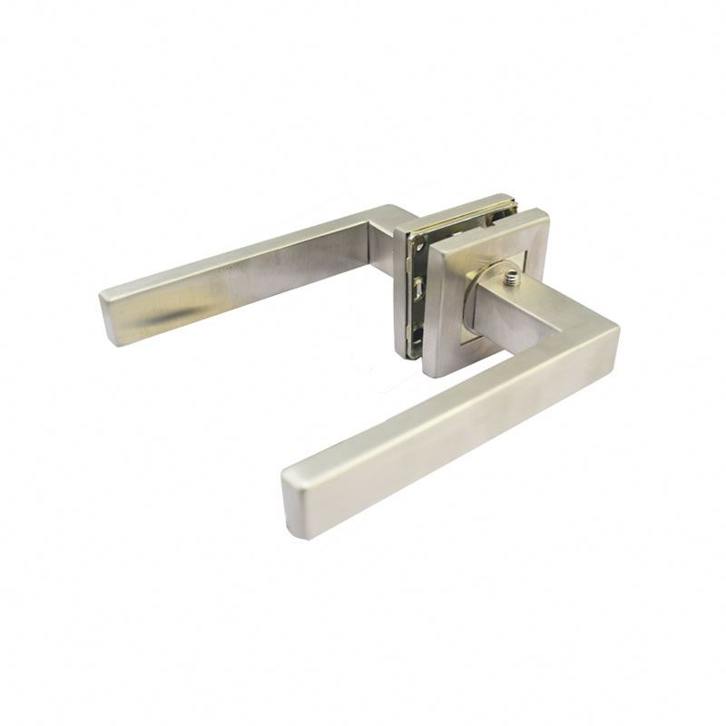 Manijas de palanca de puertas de tubo de doble cara residenciales de acero inoxidable de alta calidad.