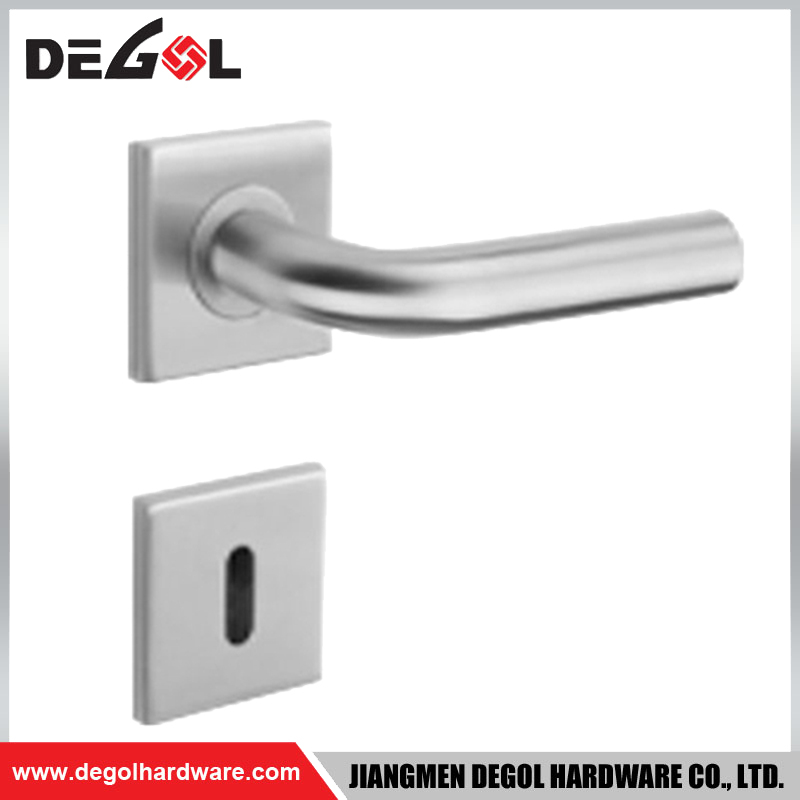 Manija de puerta de seguridad de forma cuadrada de acero inoxidable LH1123