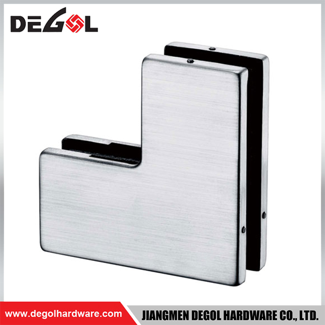 GD1011 Puerta de vidrio cuadrada, accesorios de parche de acero inoxidable de alta calidad para baño