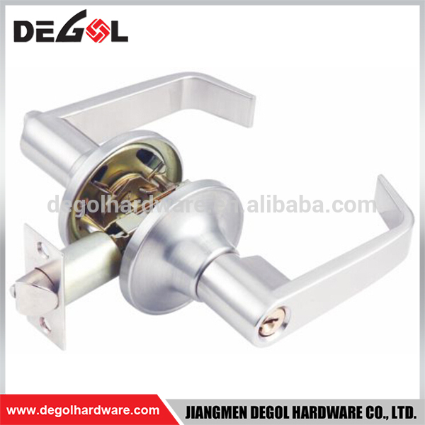 Manija de palanca de entrada tubular de aleación de zinc de alta calidad cerradura de puerta giratoria doble
