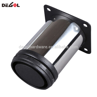 Patas de mesa de comedor de lujo ajustables patas de metal para muebles de oficina cromadas