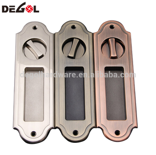 Juego de cerradura de puerta corredera cerradura de llave de aleación de zinc estilo latón antiguo cerradura de puerta de madera deslizante