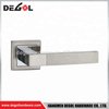 Manijas de puerta cuadradas cromadas con palanca sólida de lujo para habitación interior de aleación de zinc gran oferta