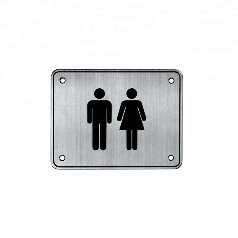 Inodoro con discapacidad de acero inoxidable Sign