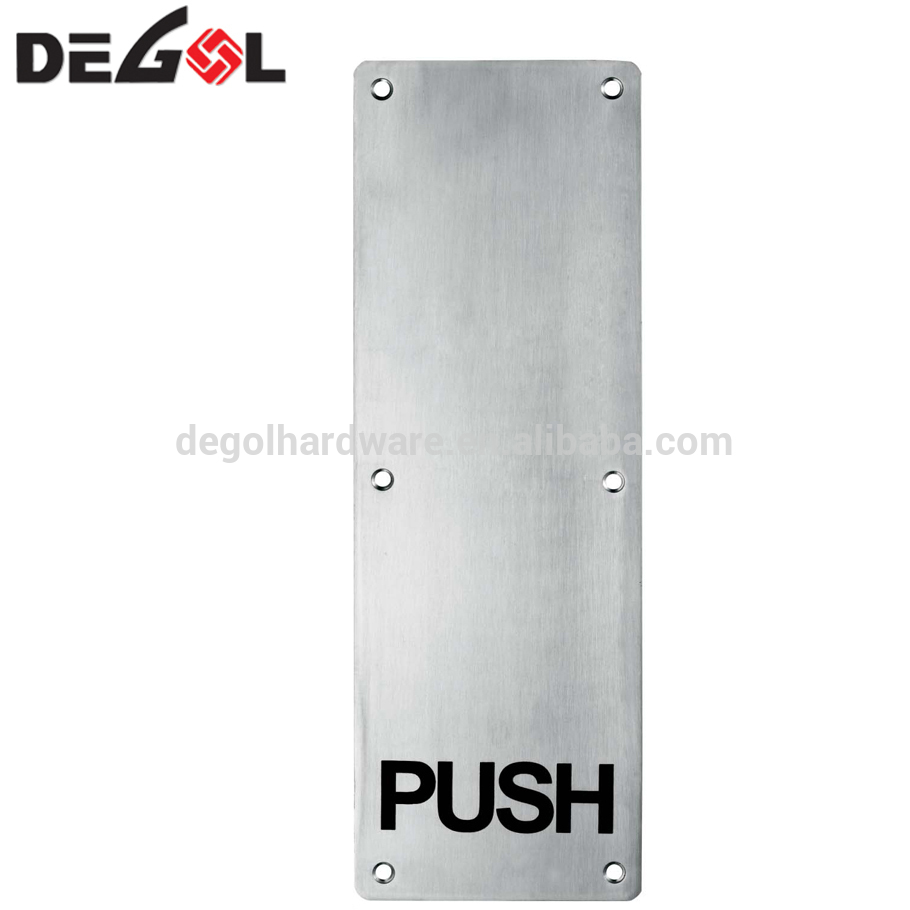 Letrero de puerta de metal Push Pull