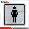 Placa de señal de puerta de advertencia de atención de acero inoxidable cuadrada SP1002
