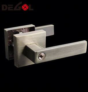 Juego de cerradura de manija de puerta de baño de aleación de zinc estilo americano BK