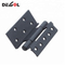 Tipos de venta caliente de aleación de aluminio plateado de trabajo ligero ranura redonda ventana abatible bisagra estancia