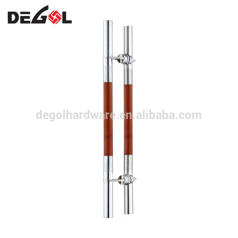 Tirador de puerta moderno de hierro forjado de acero inoxidable 304 para puerta de vidrio