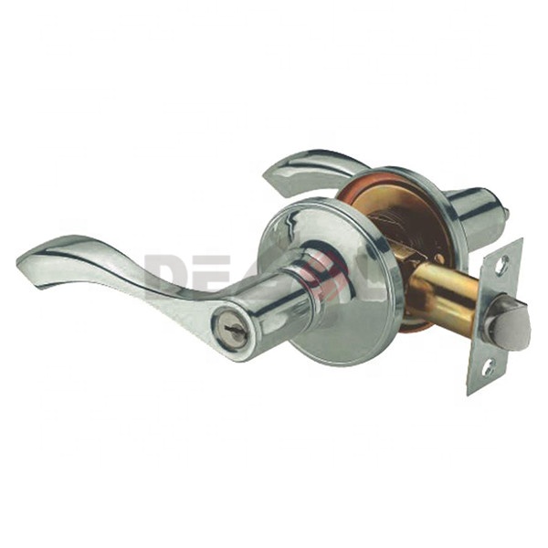 Palanca de puerta de entrada moderna tubular Cerradura de manija de puerta