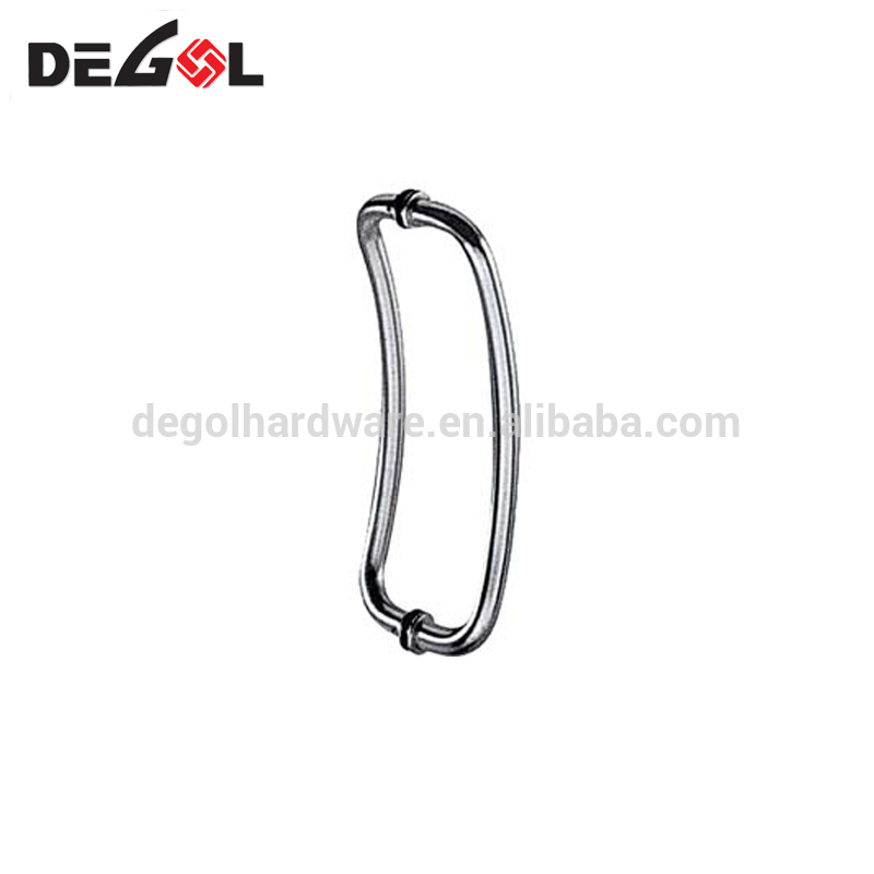 Tirador de puerta moderno de hierro forjado de acero inoxidable 304 para puerta de vidrio