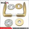 Manija de puerta con palanca de puerta de tubo dorado LH1030 para puerta