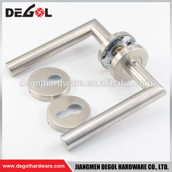 Manija de puerta de palanca de doble cara de acero inoxidable de estilo europeo
